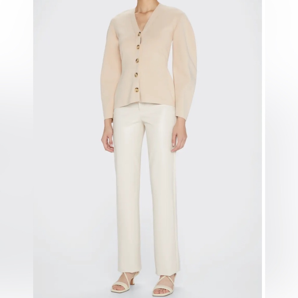 NWT A.L.C. Christopher Faux Leather Leg Pants Size 2 - Picture 3 of 16